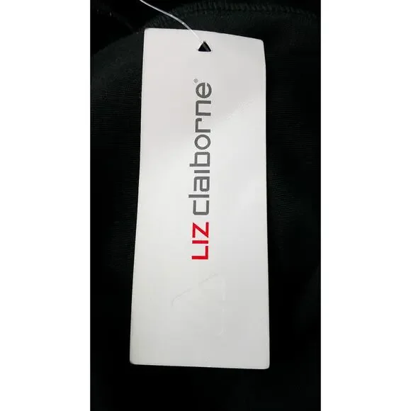 Liz Claiborne Black Jumpsuit Side Pockets 3/4 Sleeves-Women's 2XL NWT RTL $89 - Picture 7 of 9